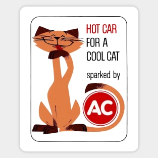 Hot Car for a Cool Cat Magnet